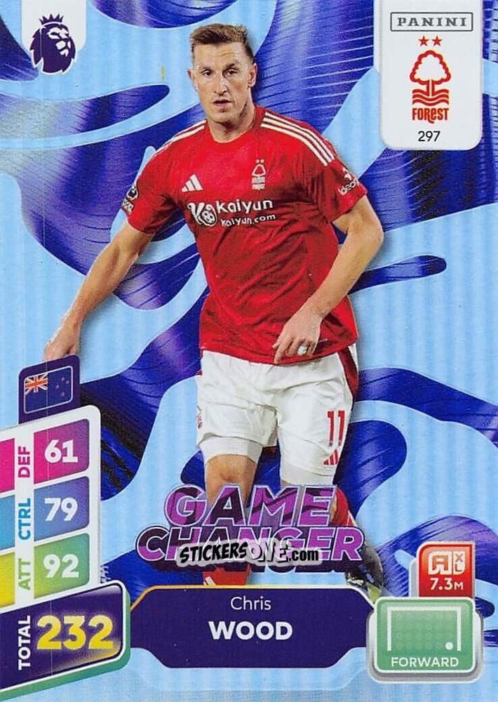 Sticker Chris Wood - English Premier League 2024-2025. Adrenalyn XL Plus
 n. 297 - Panini