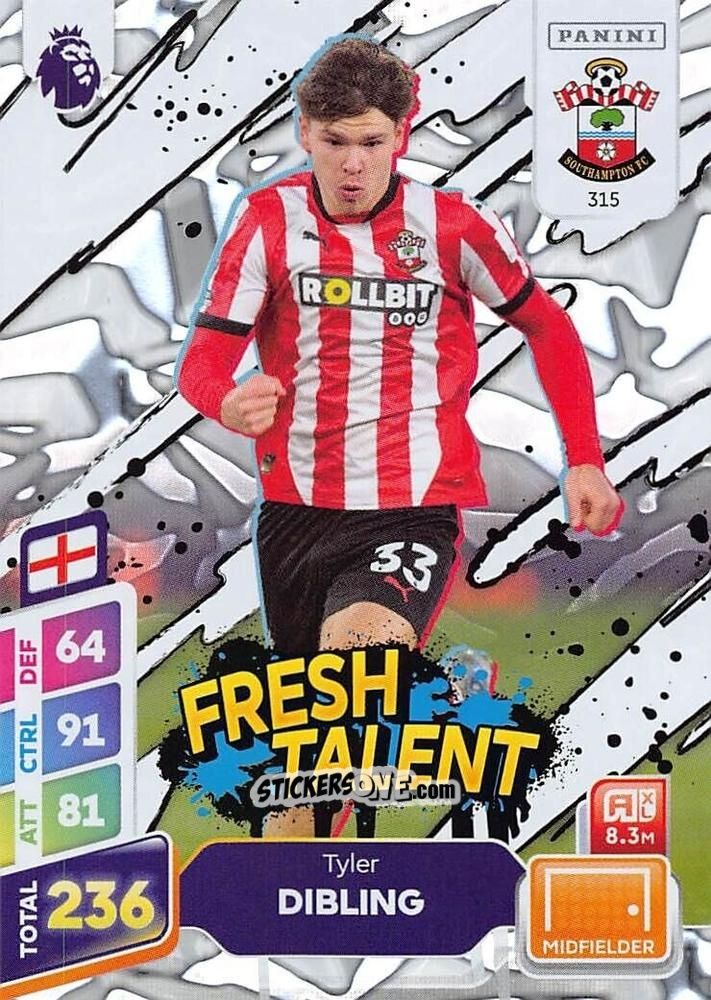 Cromo Tyler Dibling - English Premier League 2024-2025. Adrenalyn XL Plus
 n. 315 - Panini