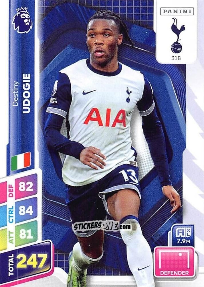 Cromo Destiny Udogie - English Premier League 2024-2025. Adrenalyn XL Plus
 n. 318 - Panini