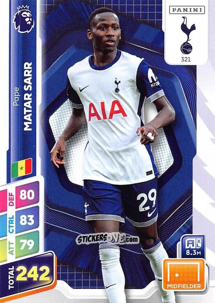 Sticker Pape Matar Sarr - English Premier League 2024-2025. Adrenalyn XL Plus
 n. 321 - Panini
