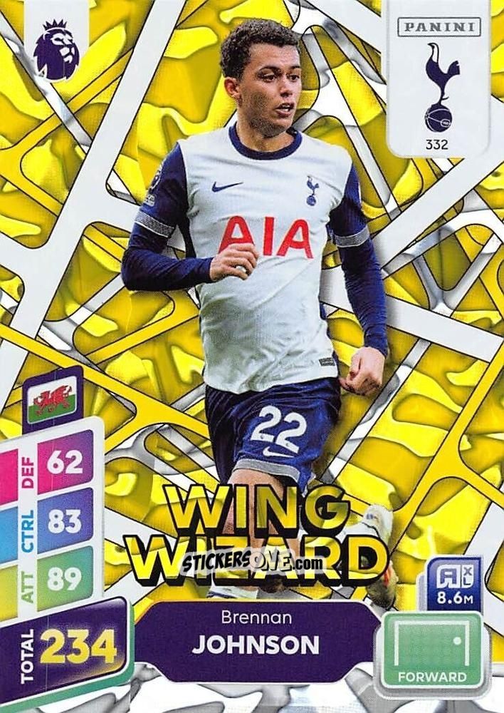 Cromo Brennan Johnson - English Premier League 2024-2025. Adrenalyn XL Plus
 n. 332 - Panini