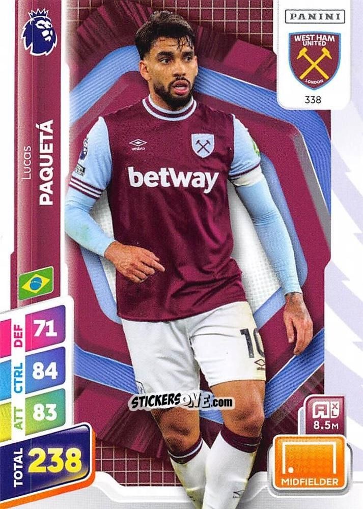 Cromo Lucas Paquetá - English Premier League 2024-2025. Adrenalyn XL Plus
 n. 338 - Panini