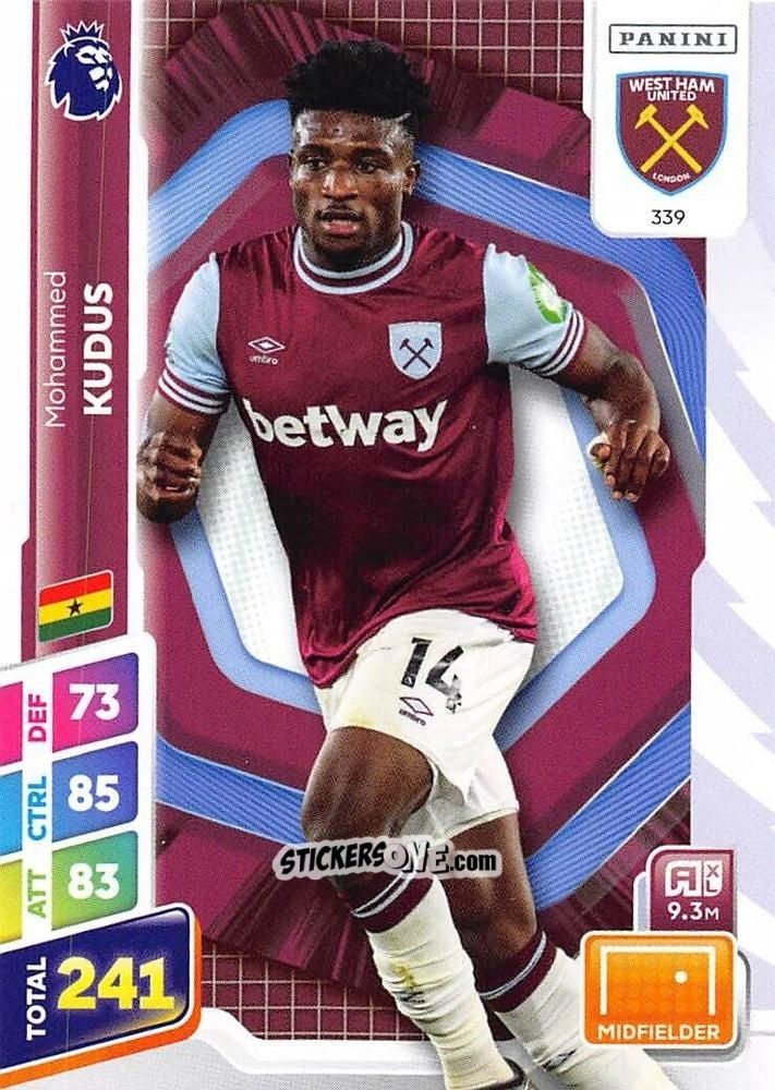 Sticker Mohammed Kudus - English Premier League 2024-2025. Adrenalyn XL Plus
 n. 339 - Panini