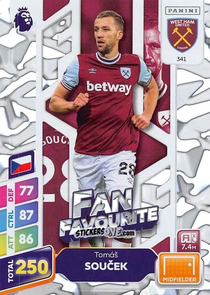 Sticker Tomáš Souček - English Premier League 2024-2025. Adrenalyn XL Plus
 n. 341 - Panini