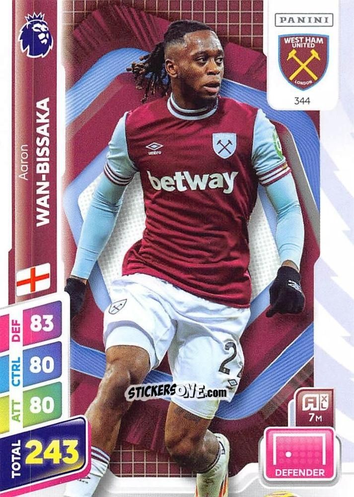 Sticker Aaron Wan-Bissaka - English Premier League 2024-2025. Adrenalyn XL Plus
 n. 344 - Panini