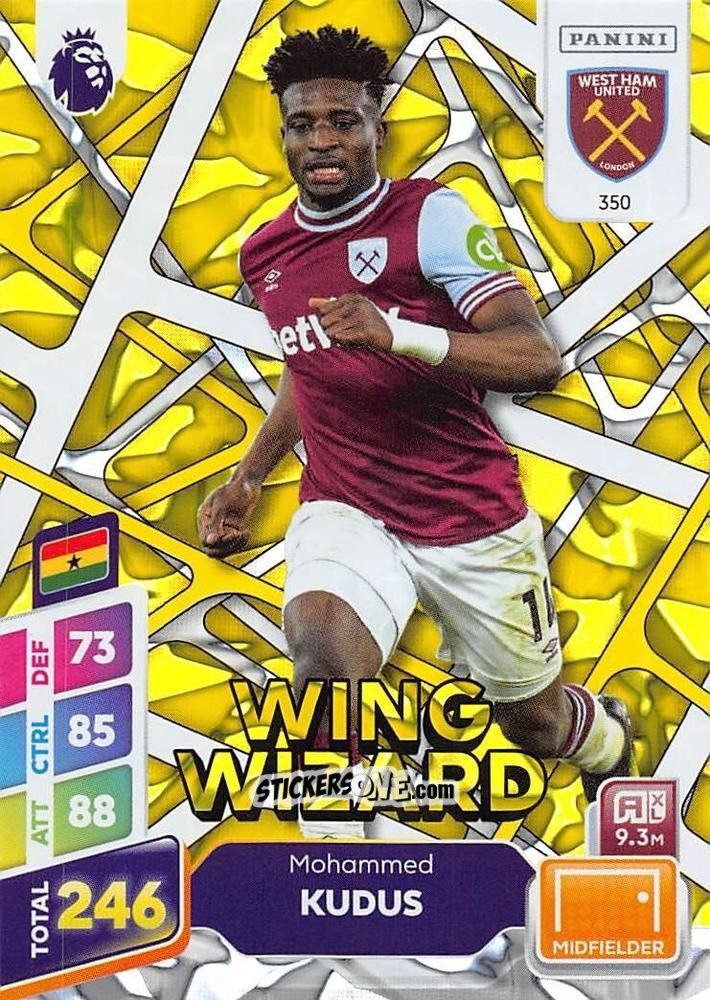 Sticker Mohammed Kudus - English Premier League 2024-2025. Adrenalyn XL Plus
 n. 350 - Panini