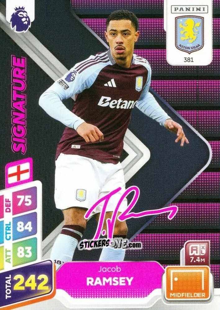 Sticker Jacob Ramsey - English Premier League 2024-2025. Adrenalyn XL Plus
 n. 381 - Panini
