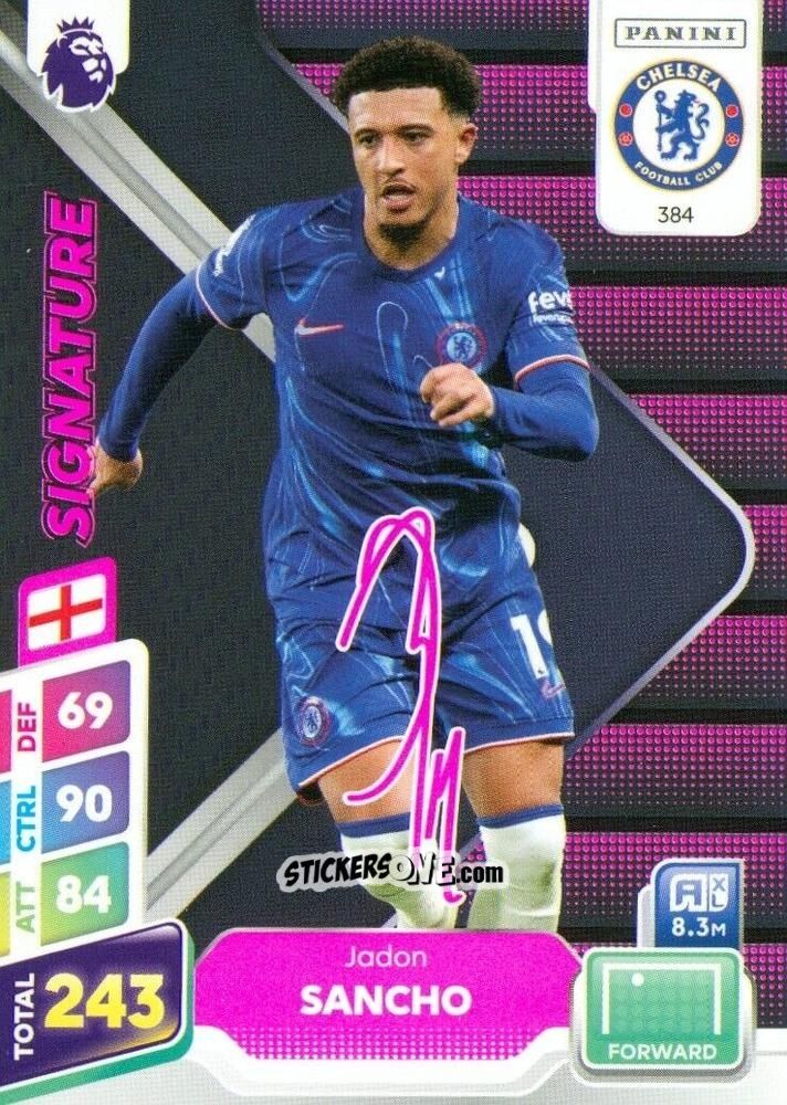 Cromo Jadon Sancho - English Premier League 2024-2025. Adrenalyn XL Plus
 n. 384 - Panini