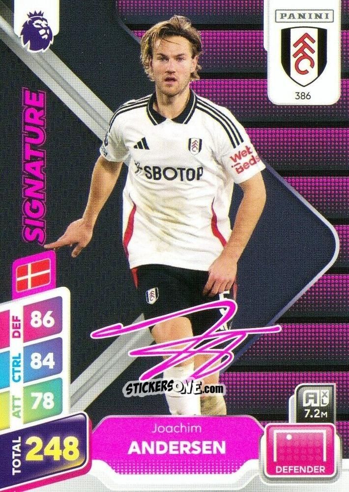 Figurina Joachim Andersen - English Premier League 2024-2025. Adrenalyn XL Plus
 n. 386 - Panini