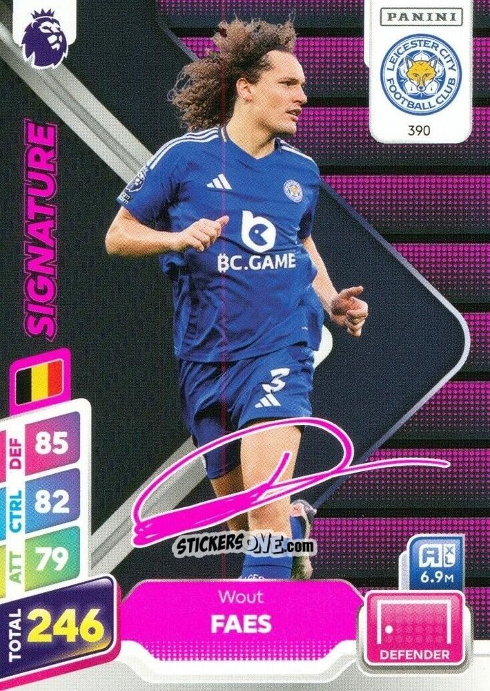 Sticker Wout Faes - English Premier League 2024-2025. Adrenalyn XL Plus
 n. 390 - Panini