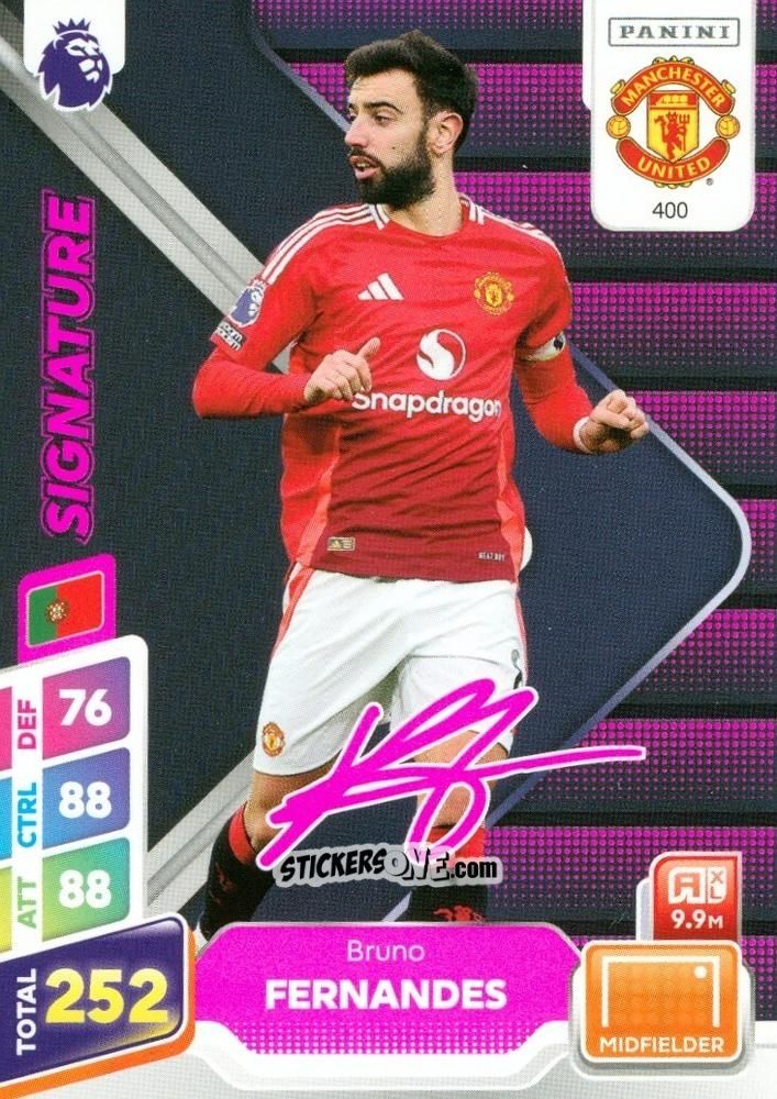 Sticker Bruno Fernandes - English Premier League 2024-2025. Adrenalyn XL Plus
 n. 400 - Panini