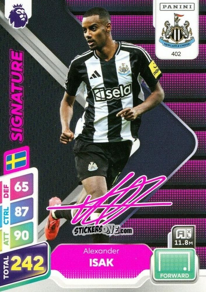 Sticker Alexander Isak - English Premier League 2024-2025. Adrenalyn XL Plus
 n. 402 - Panini