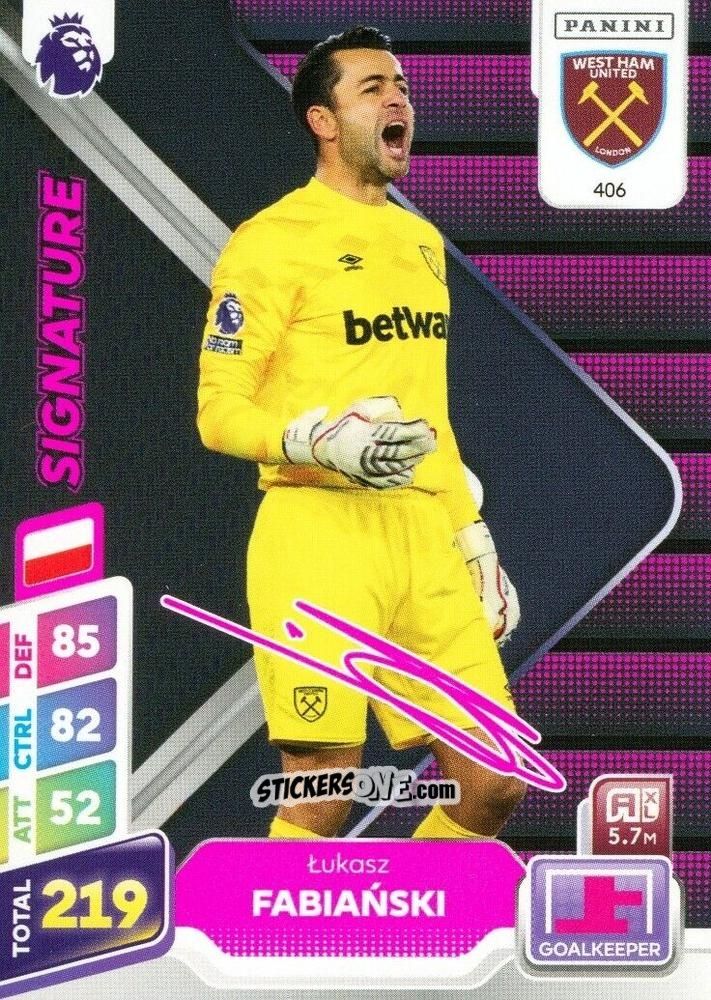Cromo Łukasz Fabiański - English Premier League 2024-2025. Adrenalyn XL Plus
 n. 406 - Panini