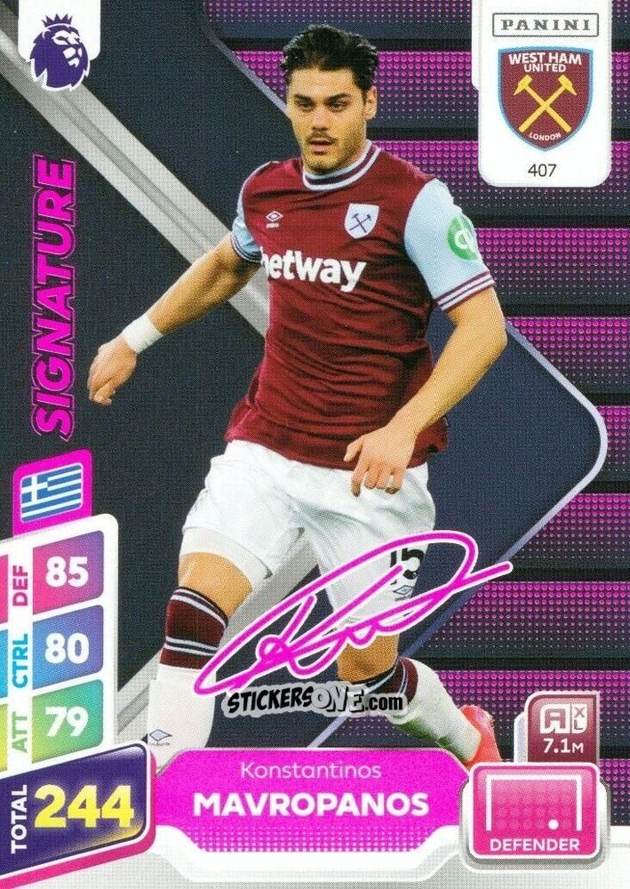 Cromo Konstantinos Mavropanos - English Premier League 2024-2025. Adrenalyn XL Plus
 n. 407 - Panini