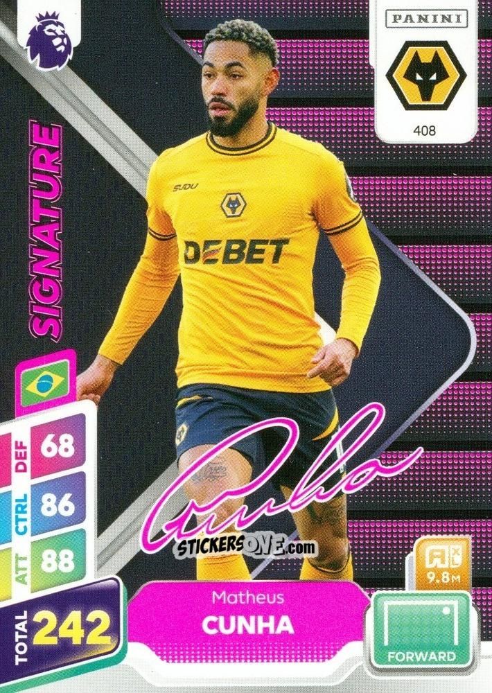 Cromo Matheus Cunha - English Premier League 2024-2025. Adrenalyn XL Plus
 n. 408 - Panini