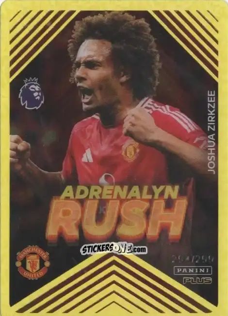Cromo Joshua Zirkzee - English Premier League 2024-2025. Adrenalyn XL Plus
 n. AR14y - Panini