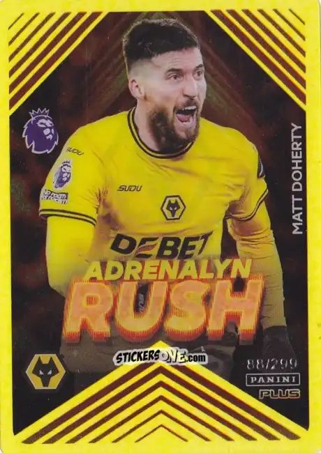 Cromo Matt Doherty - English Premier League 2024-2025. Adrenalyn XL Plus
 n. AR20y - Panini