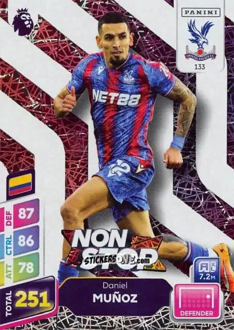 Sticker Daniel Munoz - English Premier League 2024-2025. Adrenalyn XL Plus
 n. 133 - Panini