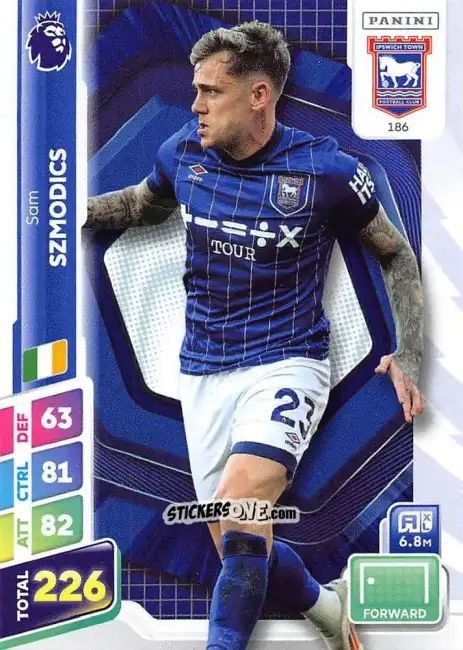 Cromo Sammie Szmodics - English Premier League 2024-2025. Adrenalyn XL Plus
 n. 186 - Panini