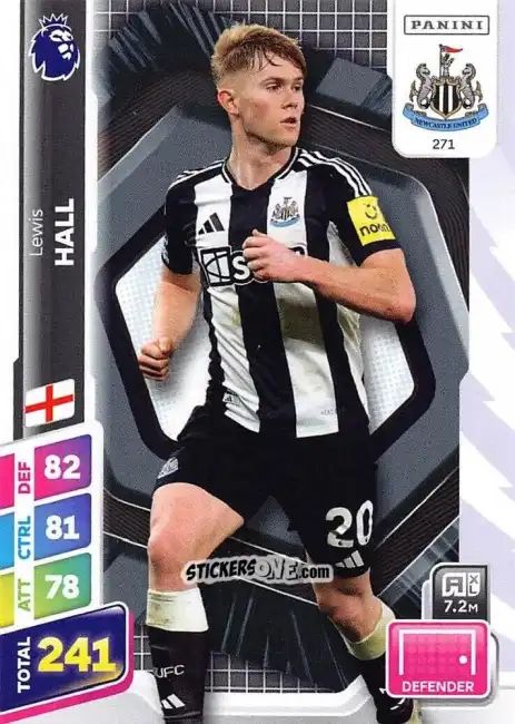 Cromo Lewis Hall - English Premier League 2024-2025. Adrenalyn XL Plus
 n. 271 - Panini