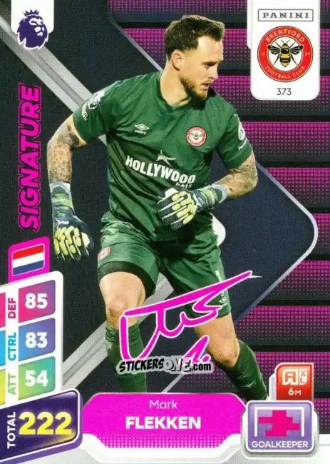 Sticker Mark Flekken - English Premier League 2024-2025. Adrenalyn XL Plus
 n. 373 - Panini