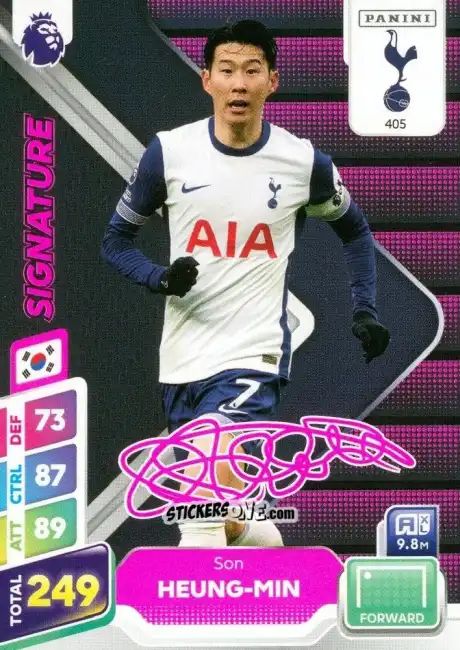 Sticker Son Heung-Min - English Premier League 2024-2025. Adrenalyn XL Plus
 n. 405 - Panini