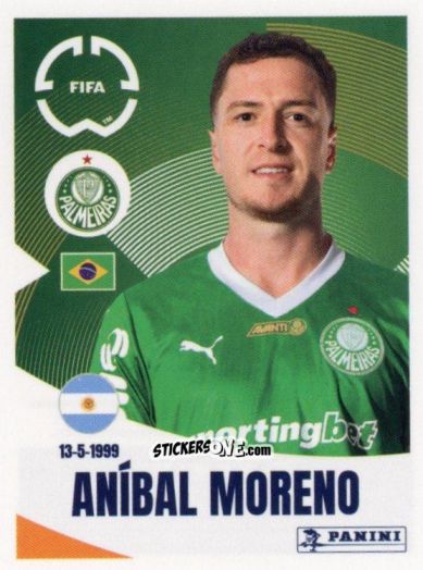Figurina Aníbal Moreno - FIFA Club World Cup 2025
 n. 12 - Panini