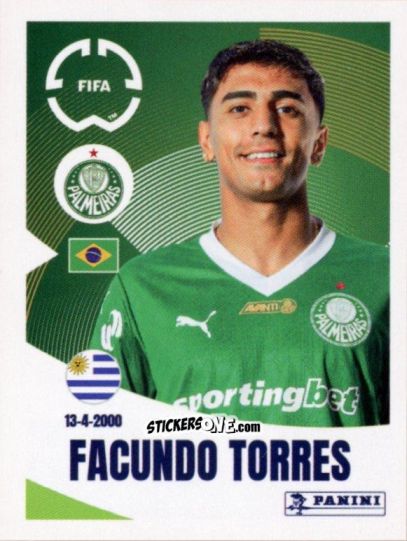 Figurina Facundo Torres - FIFA Club World Cup 2025
 n. 15 - Panini