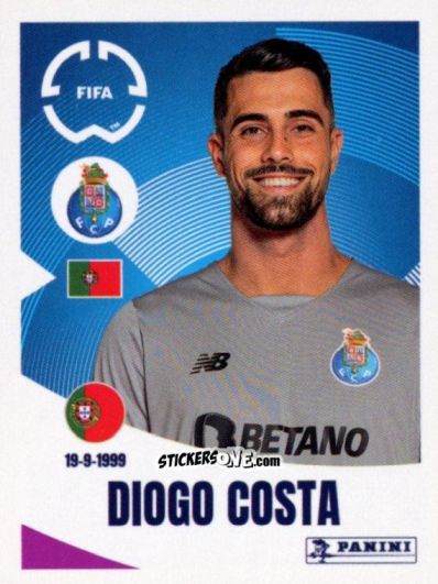 Cromo Diogo Costa - FIFA Club World Cup 2025
 n. 24 - Panini