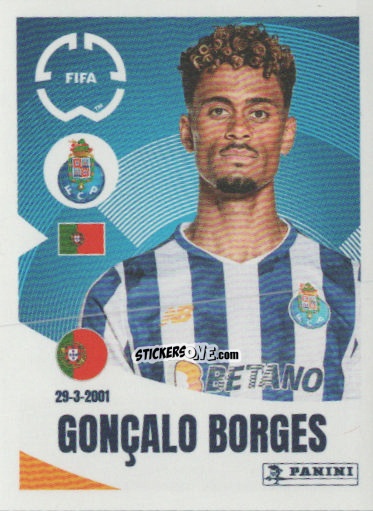 Cromo Gonçalo Borges - FIFA Club World Cup 2025
 n. 32 - Panini