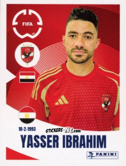 Sticker Yasser Ibrahim - FIFA Club World Cup 2025
 n. 45 - Panini