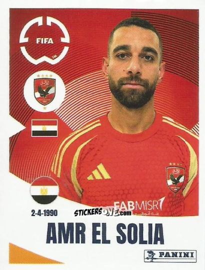 Sticker Amr El Solia - FIFA Club World Cup 2025
 n. 51 - Panini