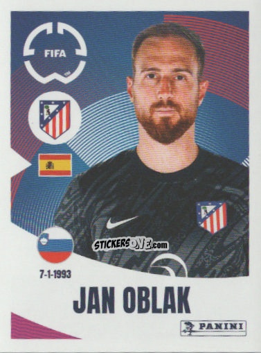 Sticker Jan Oblak - FIFA Club World Cup 2025
 n. 81 - Panini
