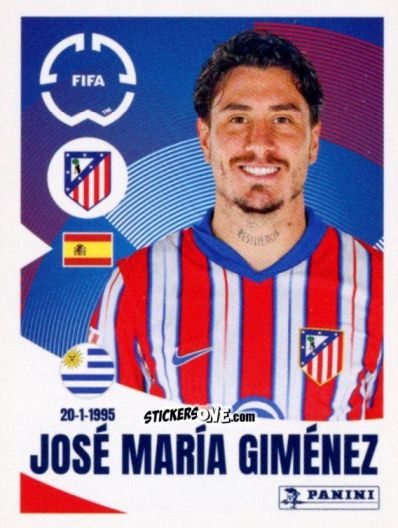 Cromo José María Giménez - FIFA Club World Cup 2025
 n. 84 - Panini