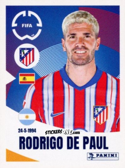 Figurina Rodrigo De Paul - FIFA Club World Cup 2025
 n. 87 - Panini