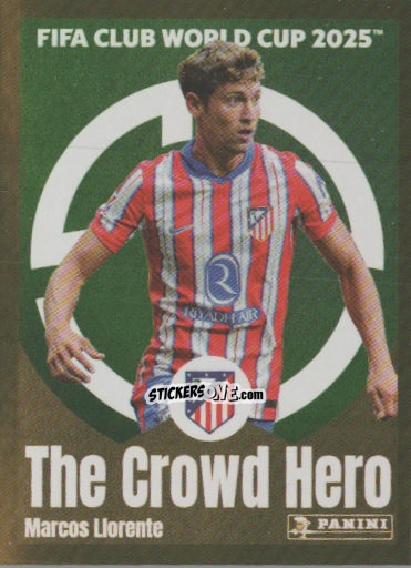 Sticker Marcos Llorente (The Crowd Hero) - FIFA Club World Cup 2025
 n. 97 - Panini