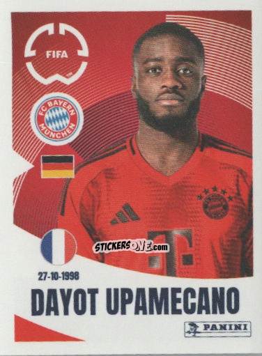Figurina Dayot Upamecano - FIFA Club World Cup 2025
 n. 122 - Panini