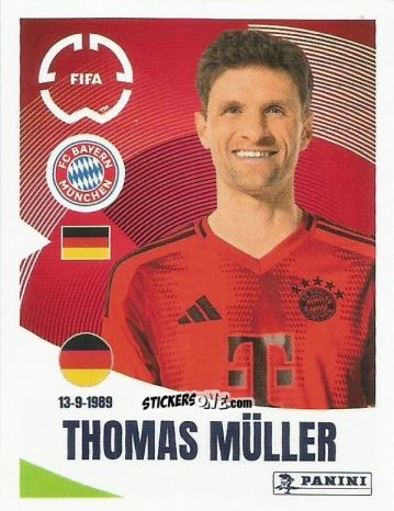 Cromo Thomas Muller - FIFA Club World Cup 2025
 n. 134 - Panini