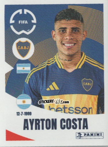 Figurina Ayrton Costa - FIFA Club World Cup 2025
 n. 157 - Panini