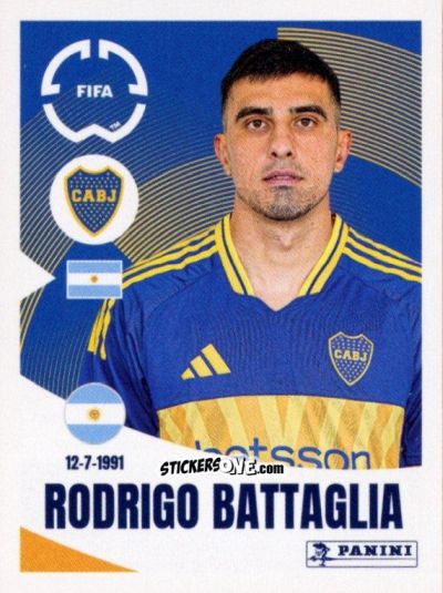 Sticker Rodrigo Battaglia - FIFA Club World Cup 2025
 n. 161 - Panini