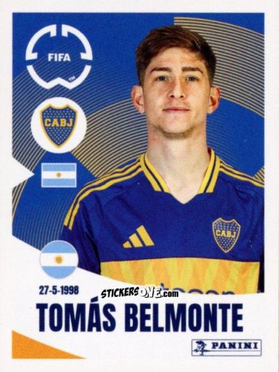 Figurina Tomás Belmonte - FIFA Club World Cup 2025
 n. 162 - Panini