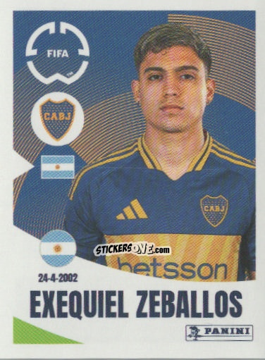 Figurina Exequiel Zeballos - FIFA Club World Cup 2025
 n. 165 - Panini