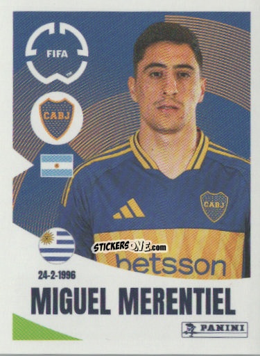 Figurina Miguel Merentiel - FIFA Club World Cup 2025
 n. 168 - Panini