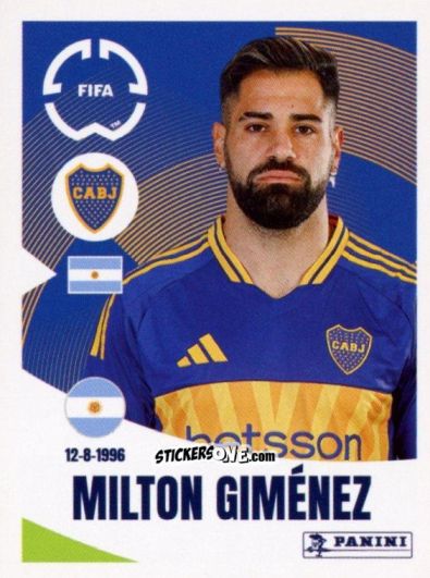 Figurina Milton Giménez - FIFA Club World Cup 2025
 n. 171 - Panini
