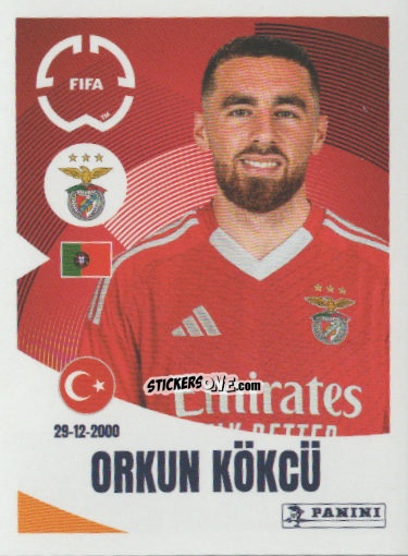 Cromo Orkun Kökçü - FIFA Club World Cup 2025
 n. 180 - Panini