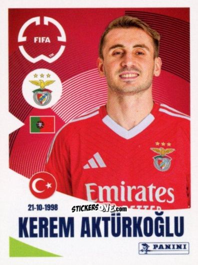 Cromo Kerem Aktürkoğlu - FIFA Club World Cup 2025
 n. 186 - Panini