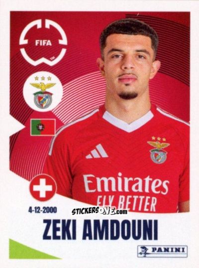 Sticker Zeki Amdouni - FIFA Club World Cup 2025
 n. 189 - Panini