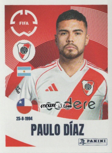 Sticker Paulo Díaz - FIFA Club World Cup 2025
 n. 266 - Panini