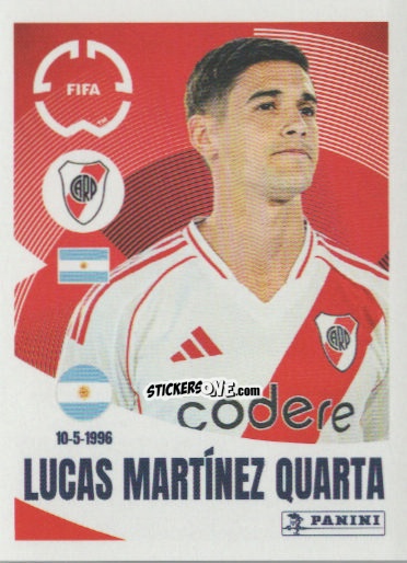 Sticker Lucas Martínez Quarta - FIFA Club World Cup 2025
 n. 267 - Panini