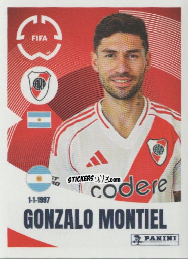 Sticker Gonzalo Montiel - FIFA Club World Cup 2025
 n. 268 - Panini
